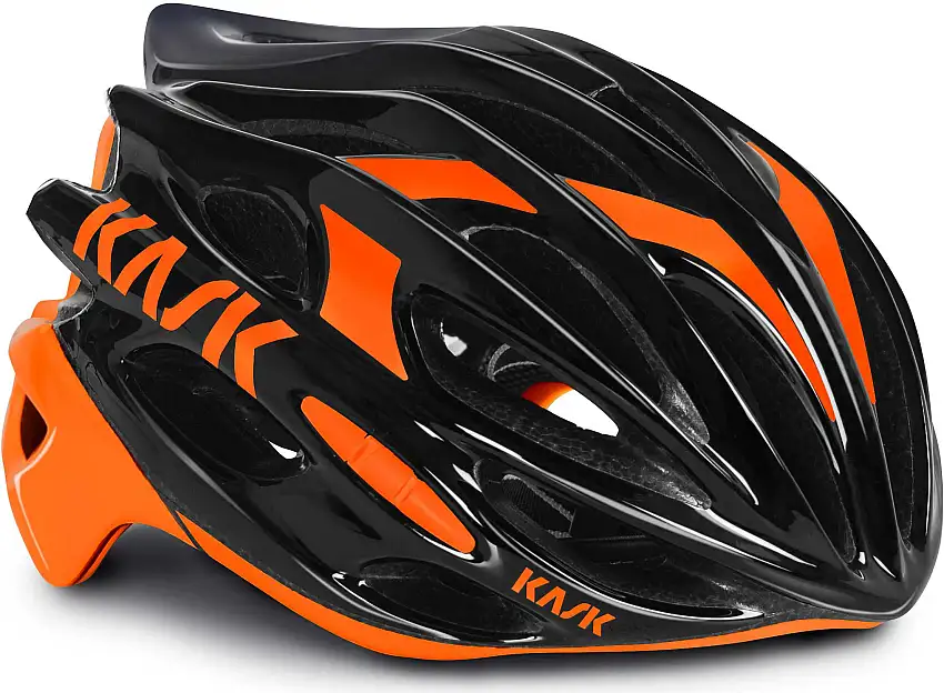 Cykelhjälm Kask Mojito svart/hi-vis orange