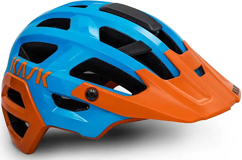 Cykelhjälm Kask Rex orange/blå