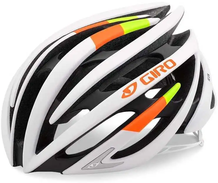 Cykelhjälm Giro Aeon vit/lime/orange