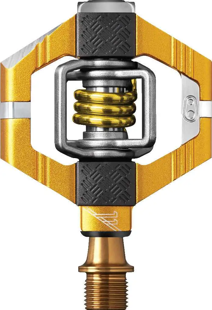 Cykelpedaler Crankbrothers Candy 11 grå/guld inkl. pedalklossar