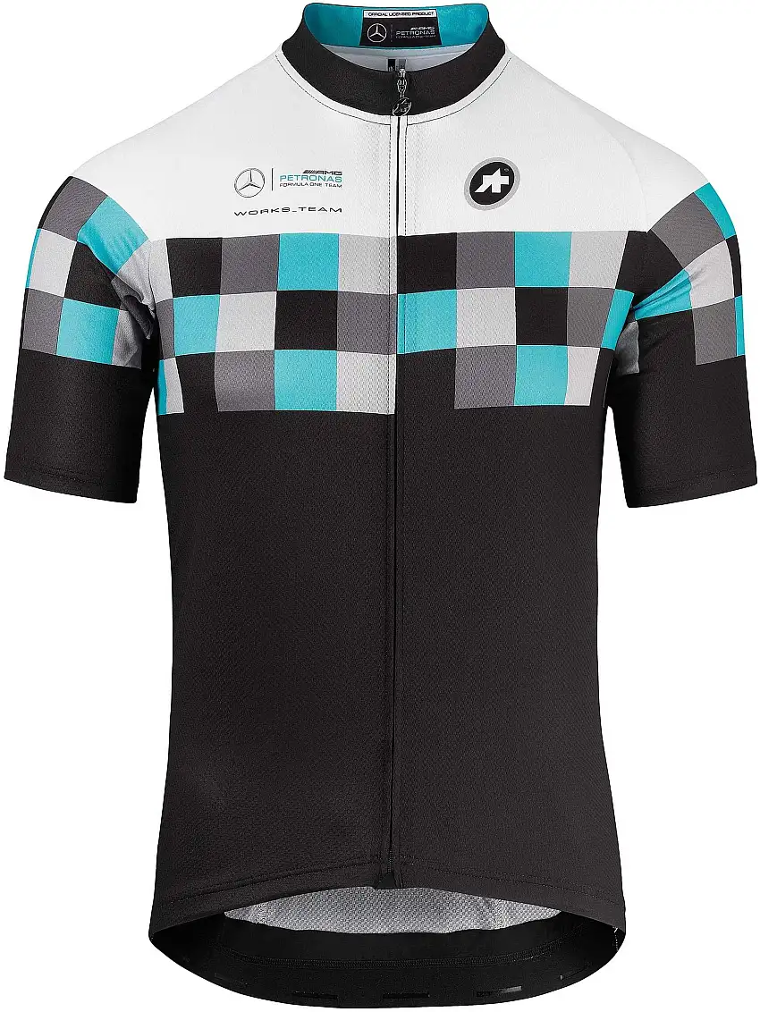 Tröja Assos SS.Works_Teamjersey_Evo8 svart/grön