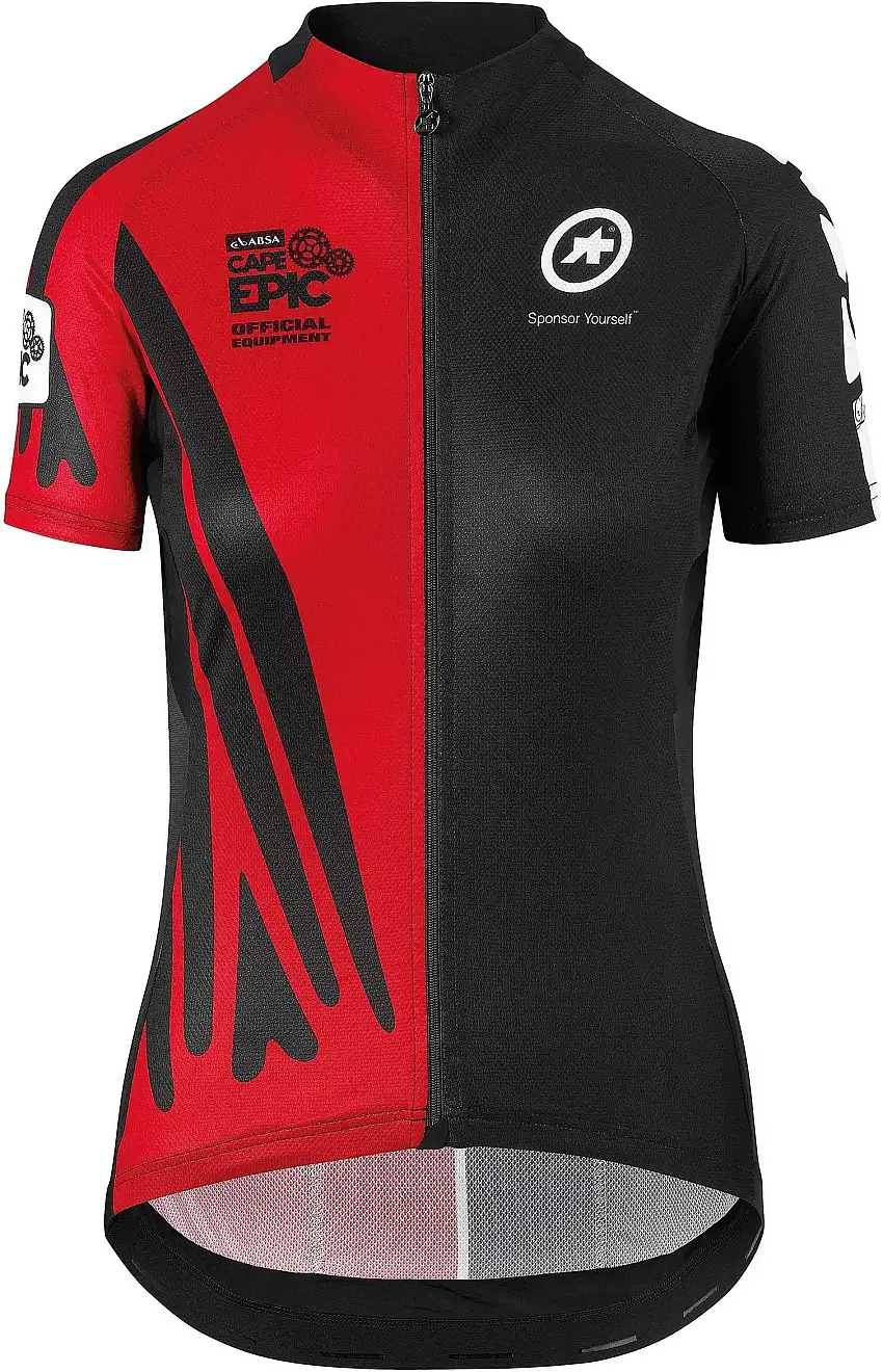 Tröja Assos SS.Capeepicxcjersey_Evo7 dam röd/svart