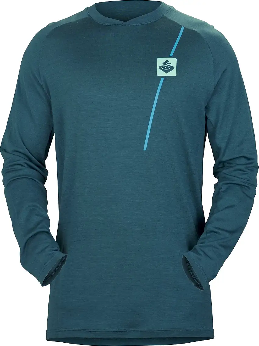 Tröja Sweet Protection Badlands Merino LS blågrön