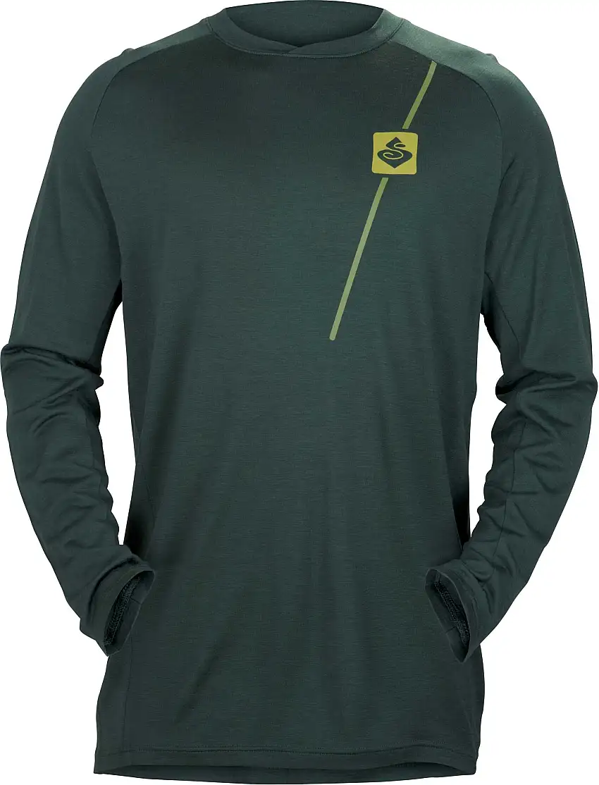 Tröja Sweet Protection Badlands Merino LS grön