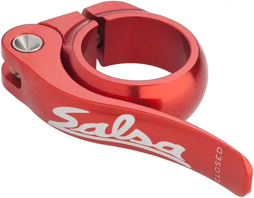 Sadelstolpsklamma Salsa Flip-Lock 32.0 mm röd