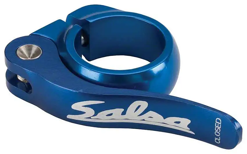 Sadelstolpsklamma Salsa Flip-Lock 35.0 mm blå