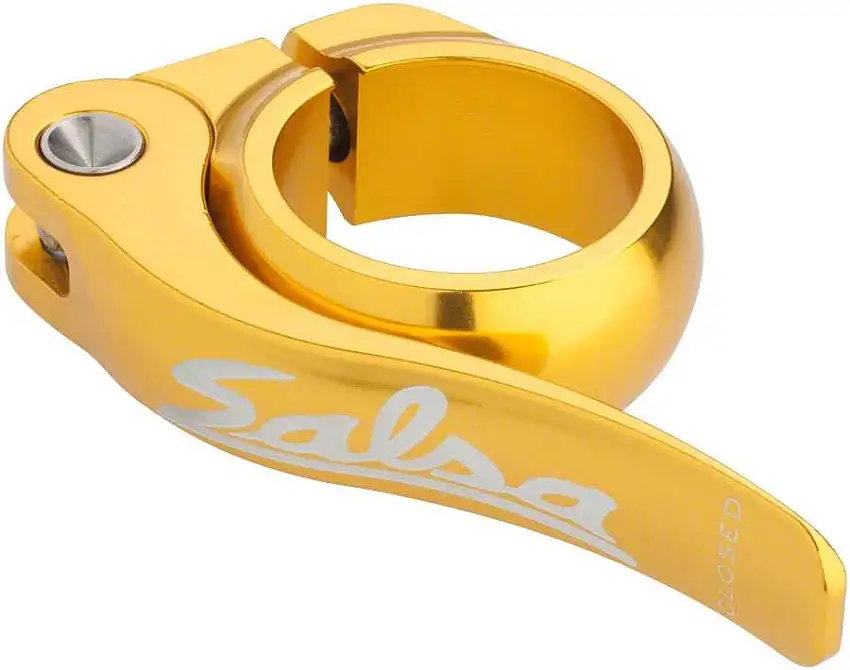 Sadelstolpsklamma Salsa Flip-Lock 35.0 mm guld