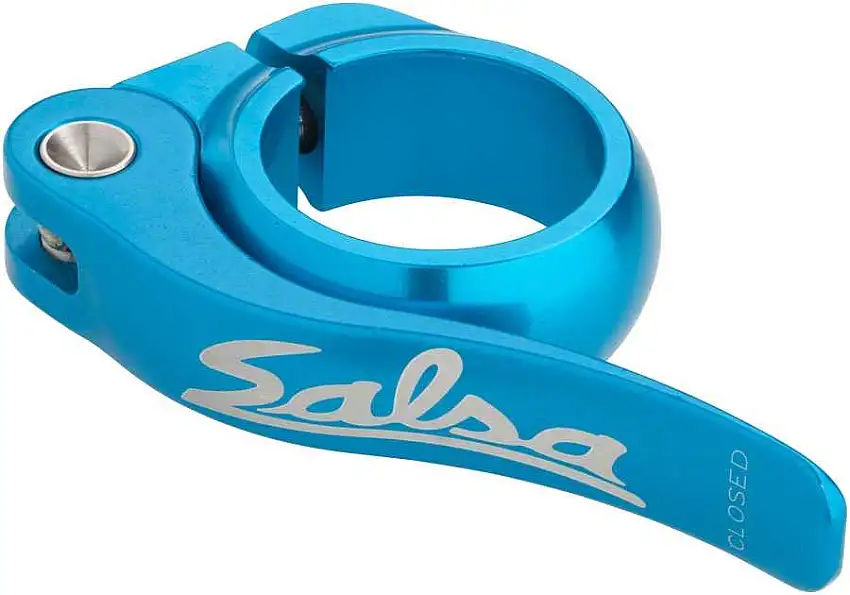 Sadelstolpsklamma Salsa Flip-Lock 35.0 mm teal