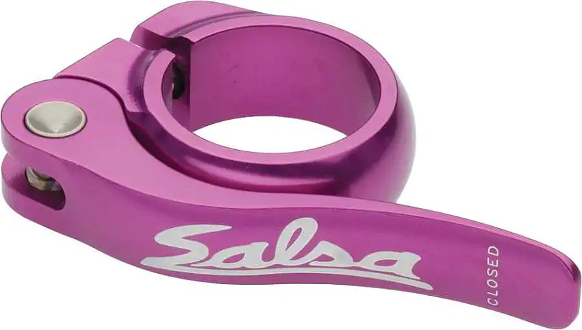 Sadelstolpsklamma Salsa Flip-Lock 36.4 mm lila