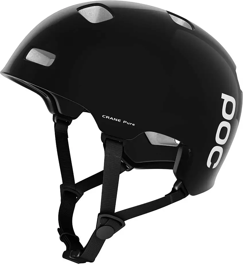 Cykelhjälm POC Crane Pure svart/vit