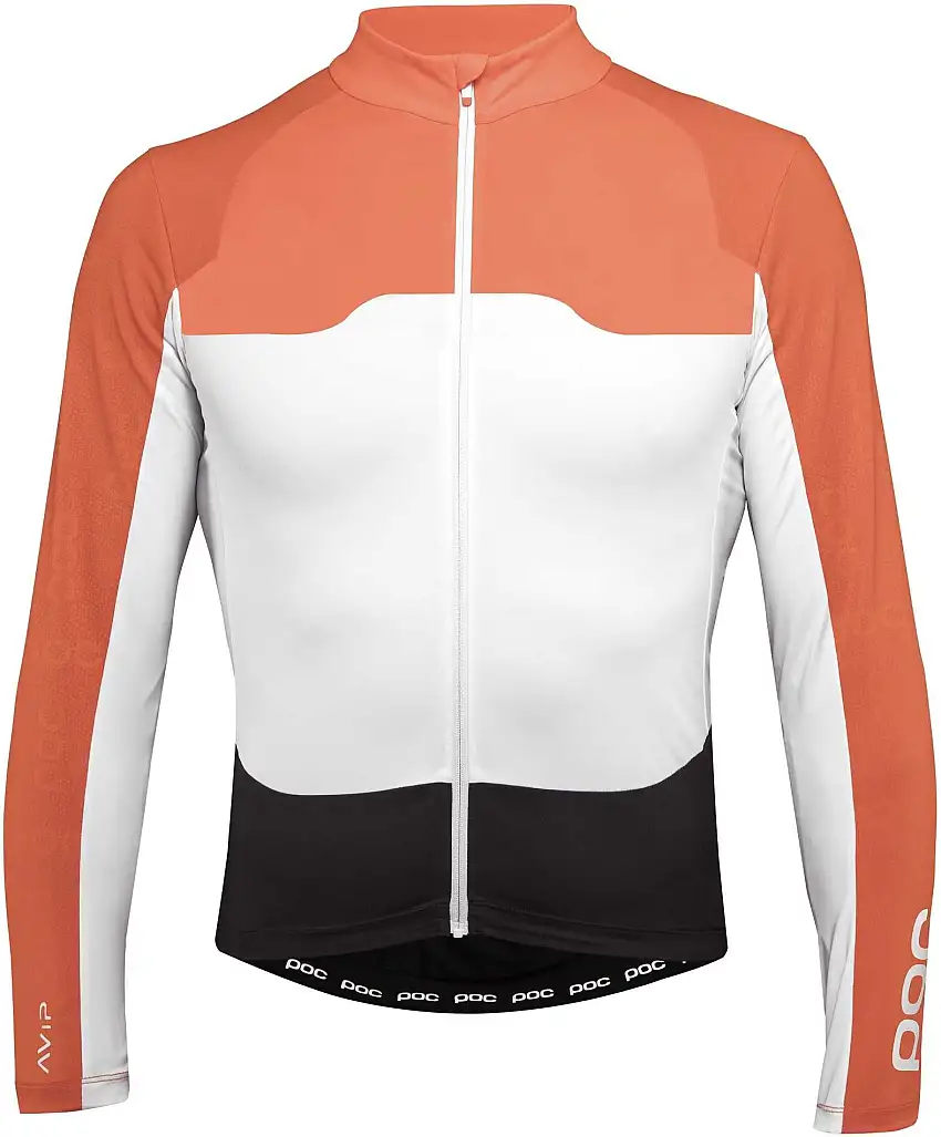 Tröja POC Avip LS Ceramic orange/vit