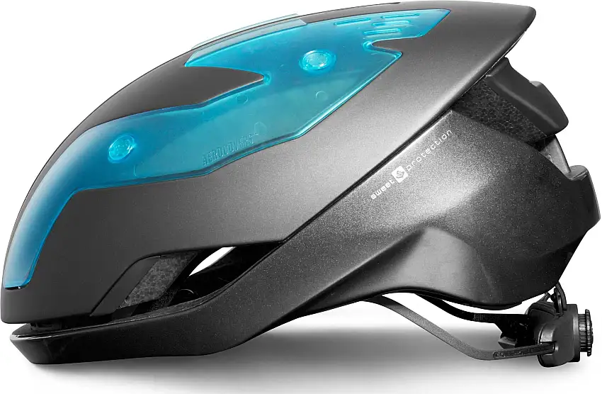 Cykelhjälm Sweet Protection Falconer Aero svart metallic