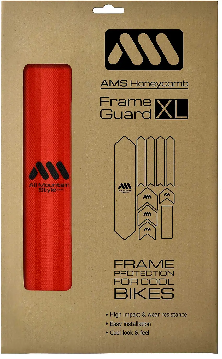 Ramskydd AMS Honeycomb XL röd
