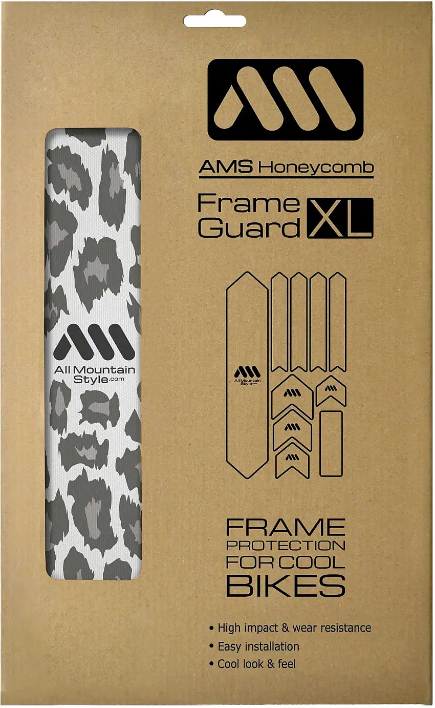 Ramskydd AMS Honeycomb XL transparent/grå gepard
