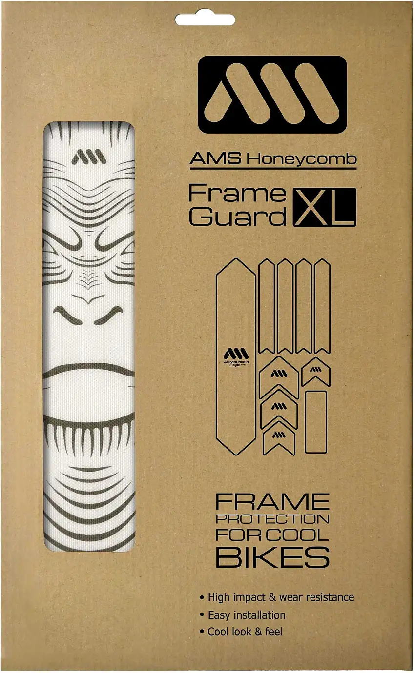 Ramskydd AMS Honeycomb XL transparent/grå apa