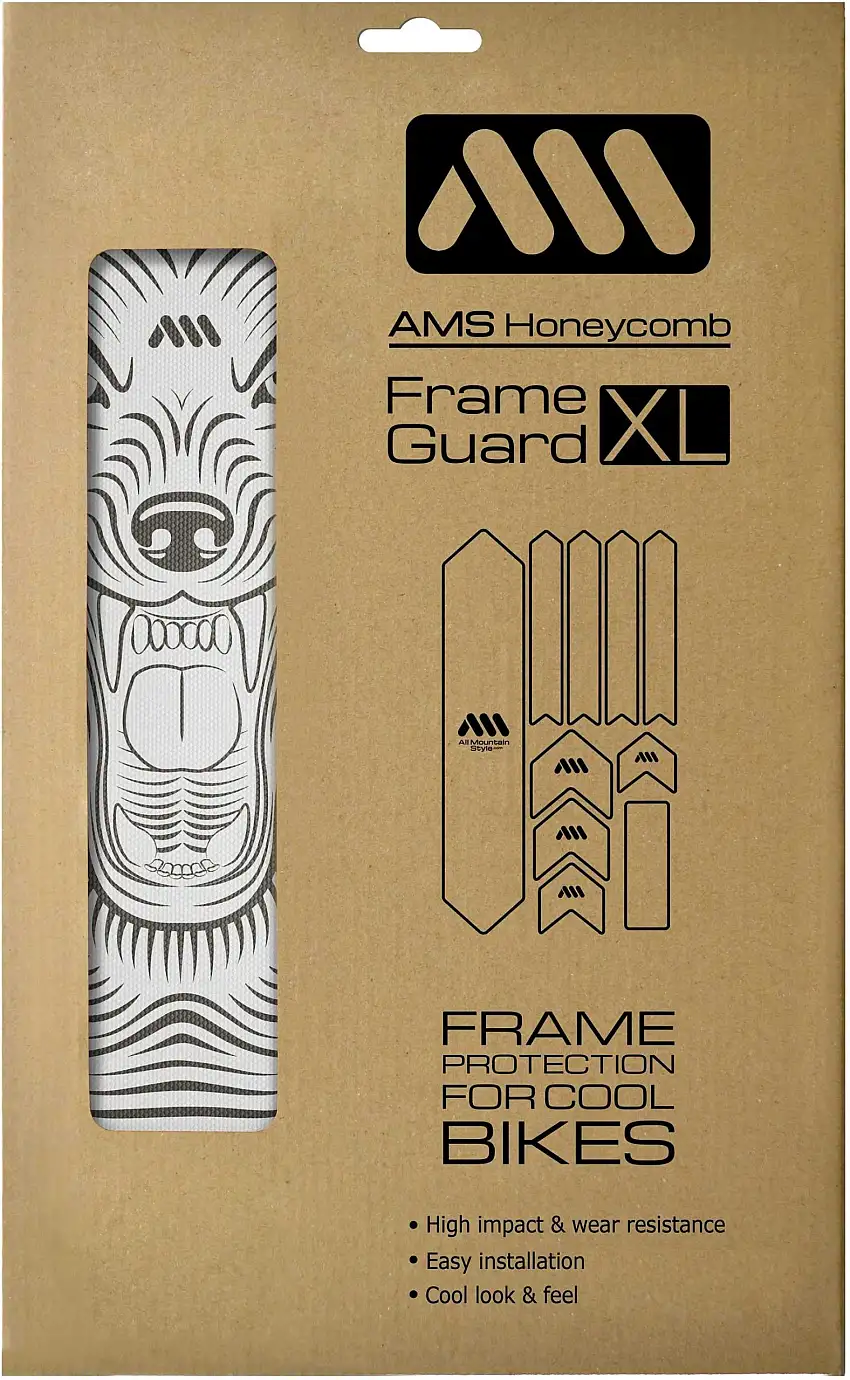 Ramskydd AMS Honeycomb XL transparent/grå varg
