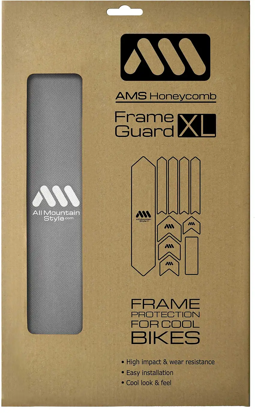 Ramskydd AMS Honeycomb XL silver/vit