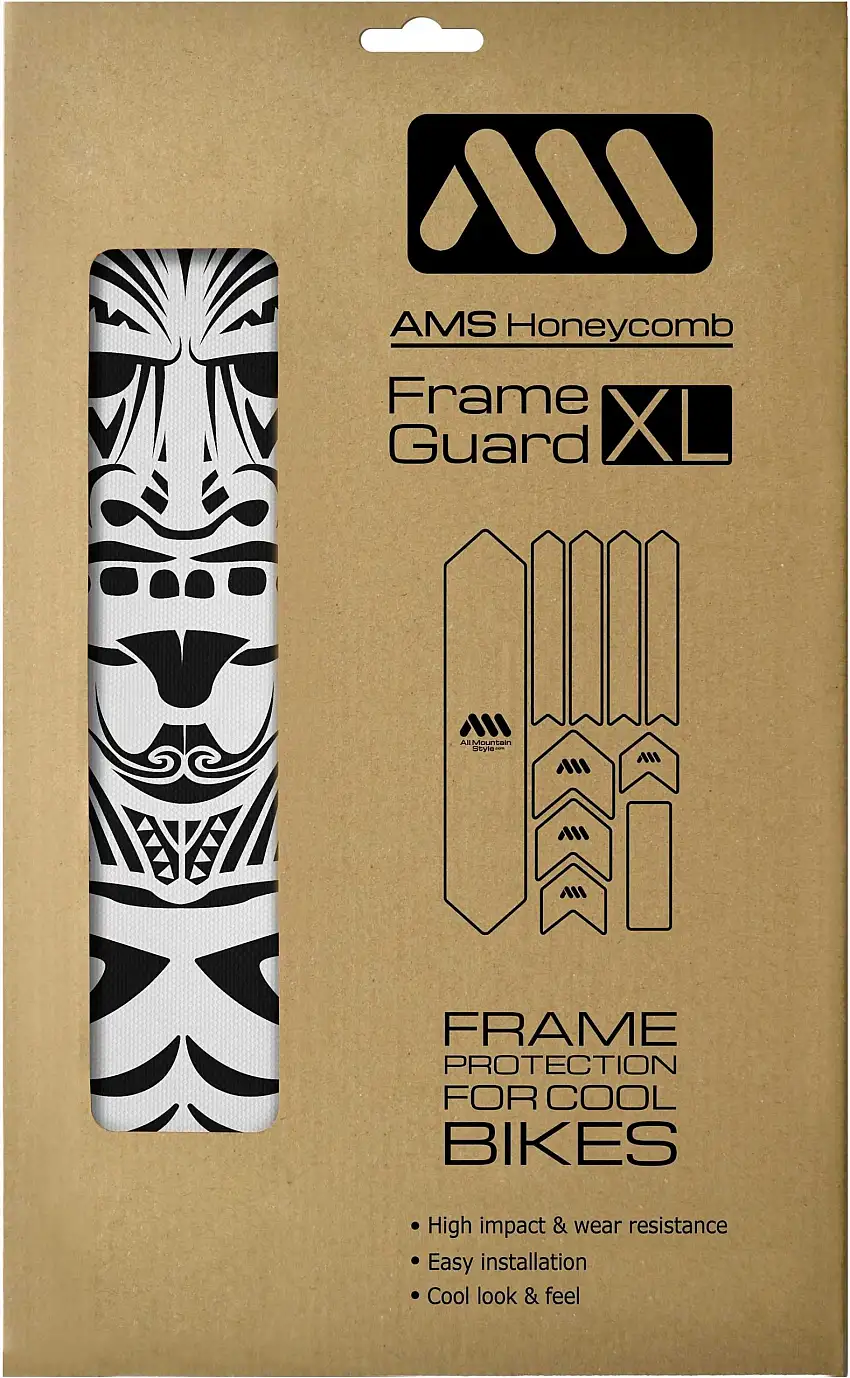 Ramskydd AMS Honeycomb XL transparent/grå maori