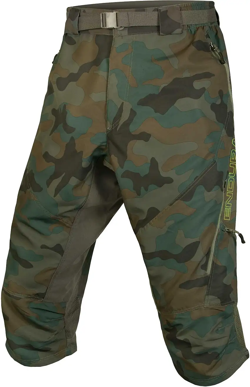 Baggy Shorts Endura Hummvee 3/4 II grön/camo