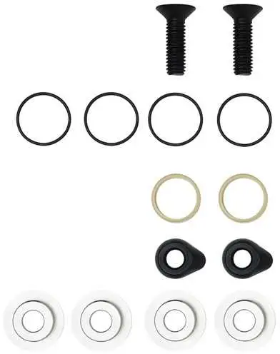 Clevis Swing Arm Moun Kit Ibis M6 x 20 mm SS bolts, nuts, o-rings, bushings and reducers