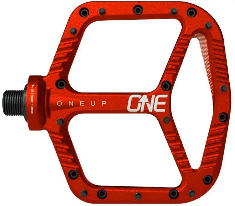 Cykelpedaler OneUp Flat Aluminum röd
