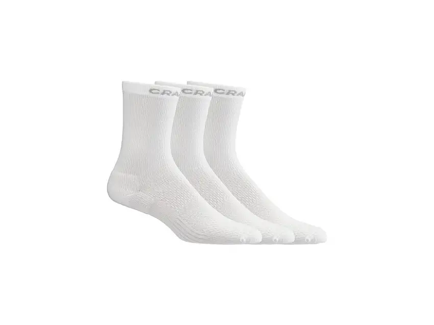 Craft Active High cykelstrumpor 3-pack vit