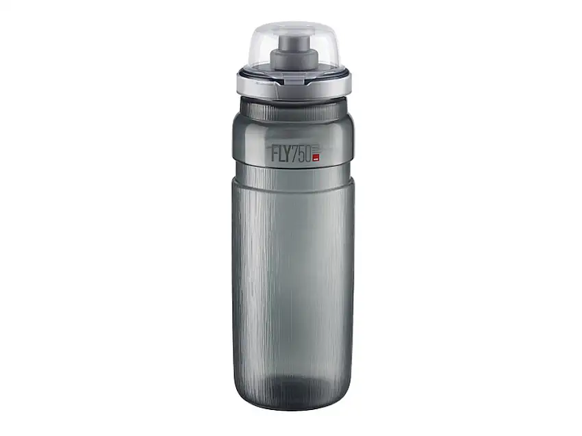 Elite Fly Tex MTB vattenflaska 750 ml smoke med grå logo
