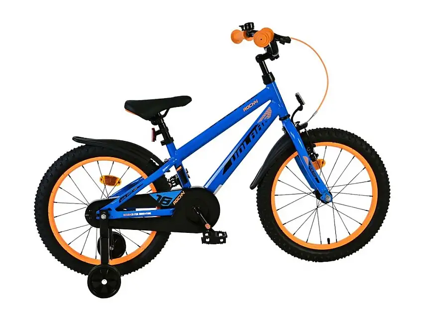 Volare Rocky barncykel 18'' med stödhjul blå