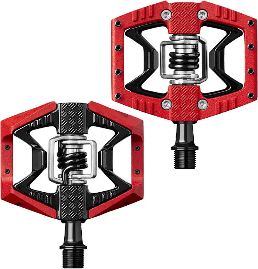 Cykelpedaler Crankbrothers Double Shot 3 röd/svart inkl. pedalklossar
