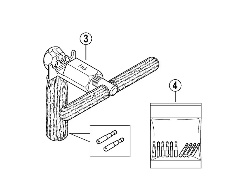 Shimano stift till kedjedelare TL-CN32 10 st.