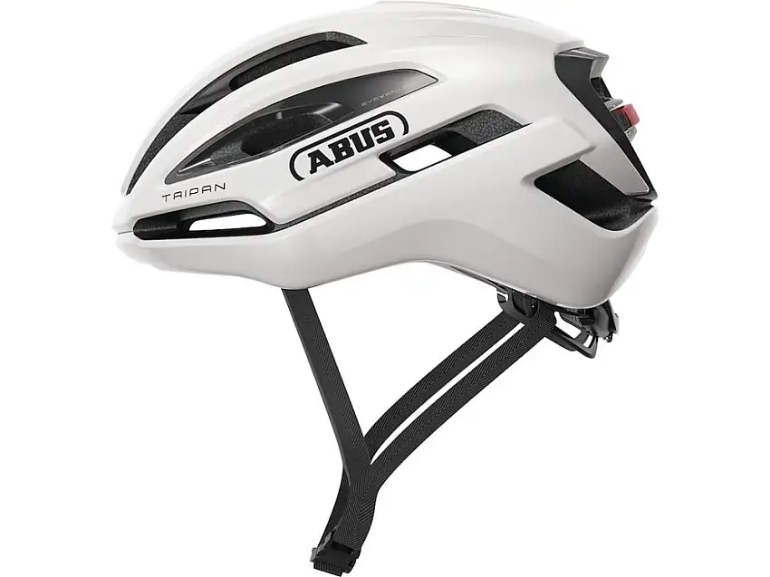 ABUS Taipan LED cykelhjälm shiny white