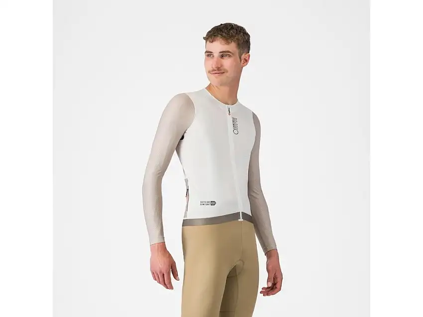 Castelli Coretto LS cykeltröja långärmad ivory/clay/black herr