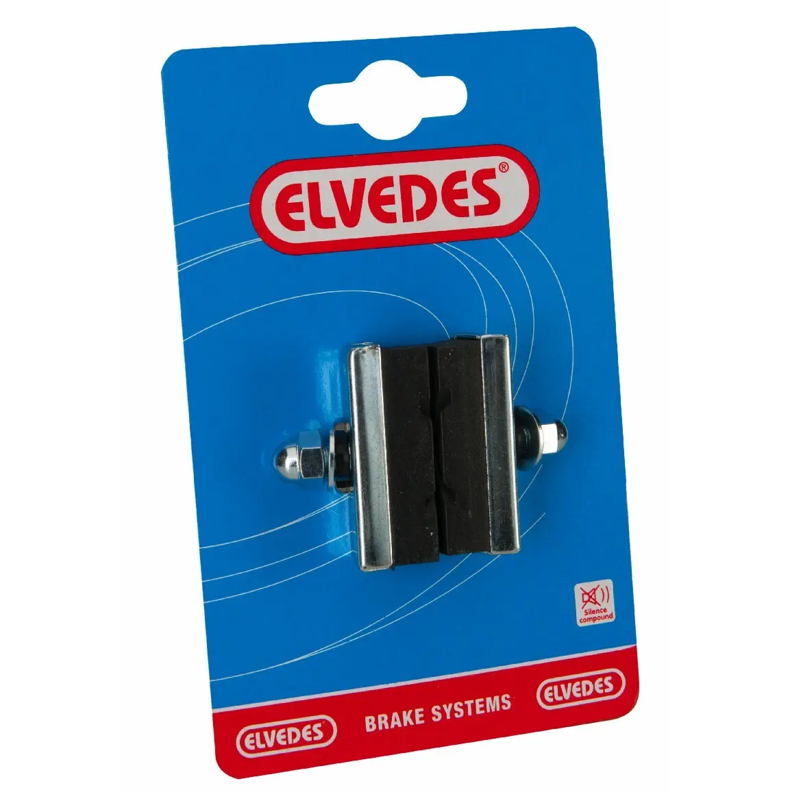 Ett par bromsbelägg Elvedes Caliper X-groove Design