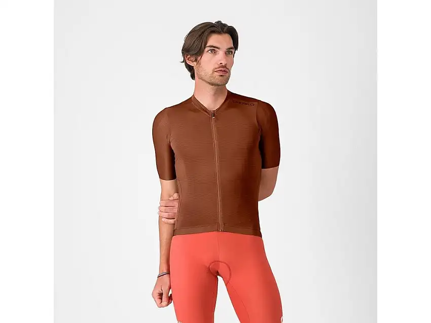 Castelli Espresso 2 cykeltröja korta ärmar deep mocha herr