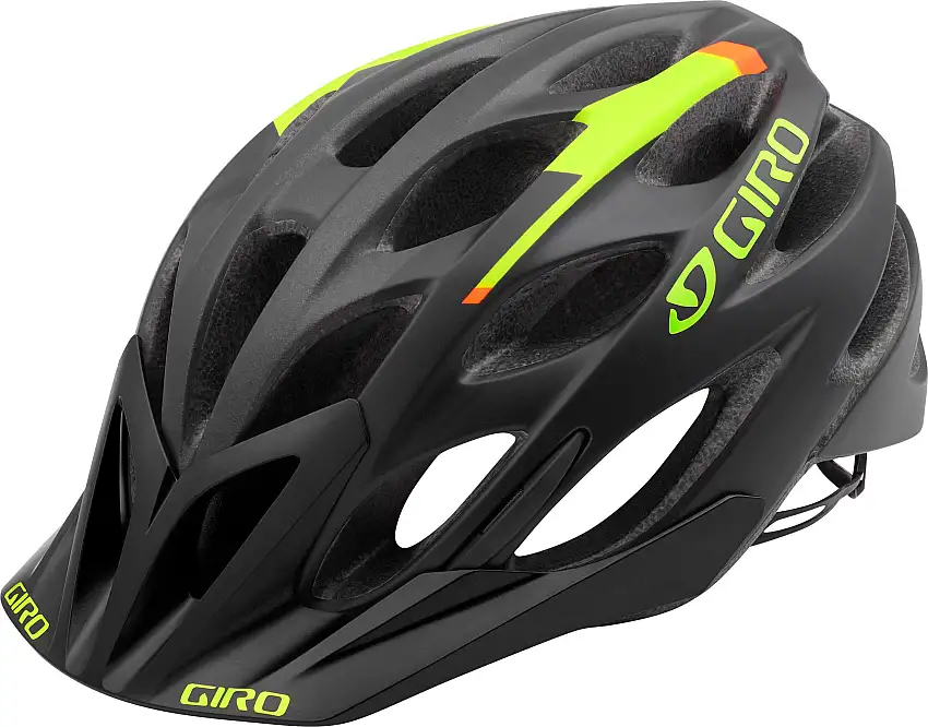 Cykelhjälm Giro Phase svart/lime/flame