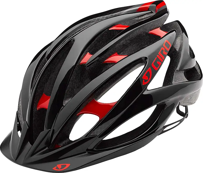 Cykelhjälm Giro Fathom röd/svart