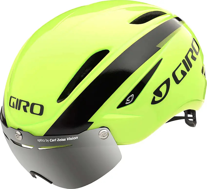 Cykelhjälm Giro Air Attack Shield neongul/svart