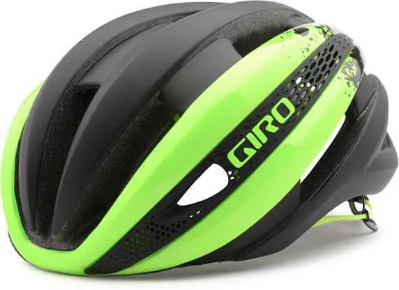 Cykelhjälm Giro Synthe hi-vis Gul/Svart