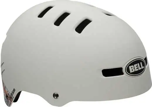 Cykelhjälm Bell Faction vit/brun