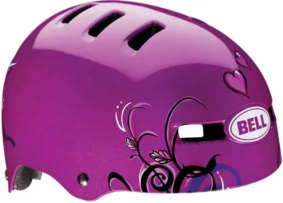 Cykelhjälm Bell Fraction Love Bird lila