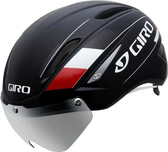 Cykelhjälm Giro Air Attack Shield svart/röd