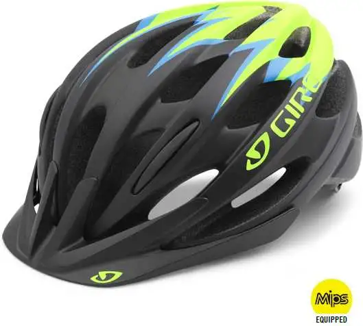 Cykelhjälm Giro Raze MIPS svart/grön