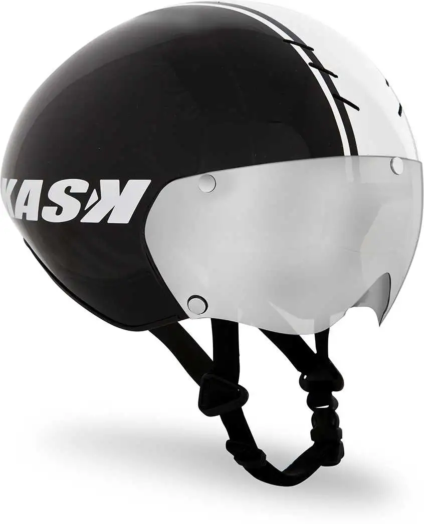 Cykelhjälm Kask Bambino svart/vit