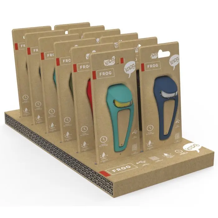 USB-cykelbelysning Knog Frog affichage (6 à l'avant + 6 à l'arrière) (x6)