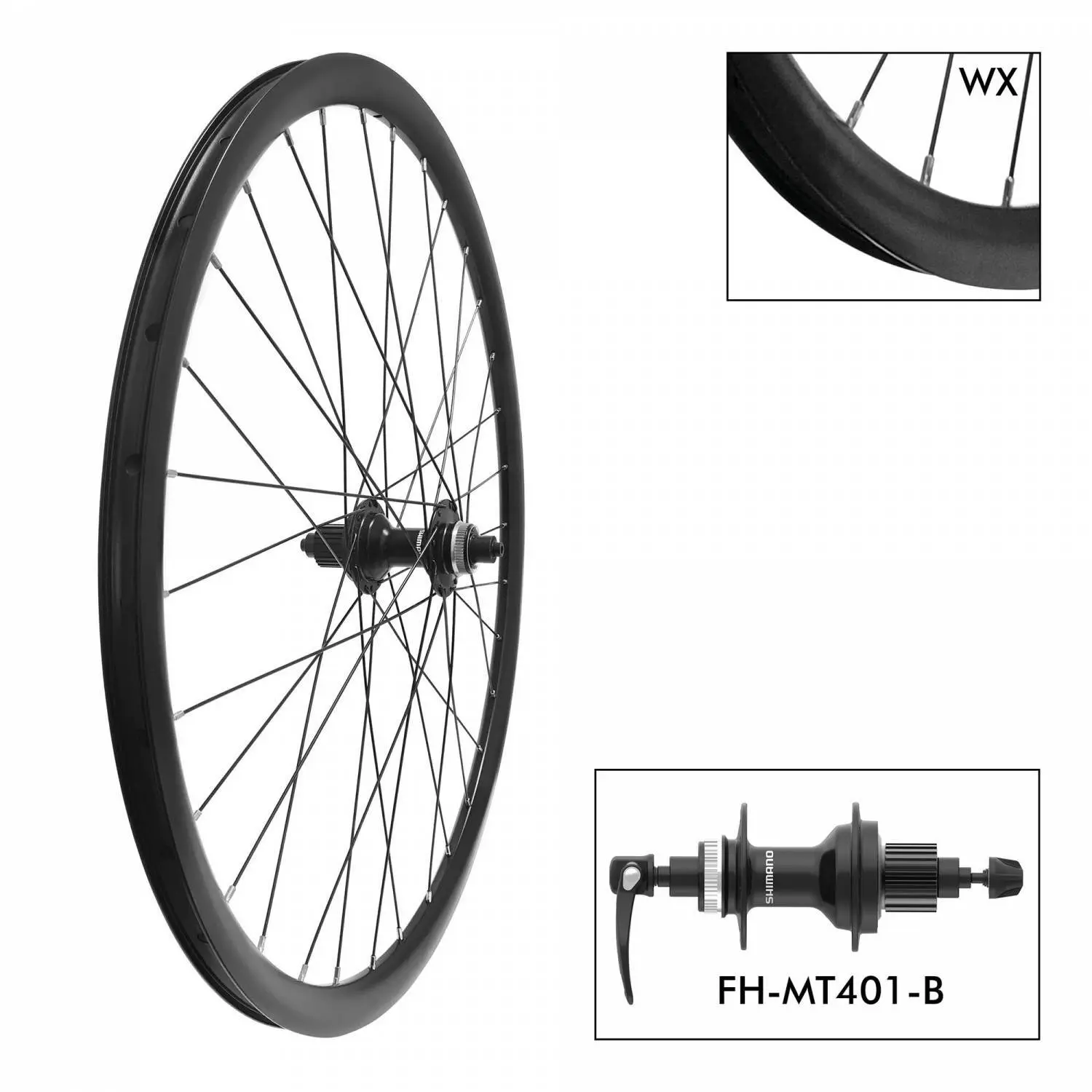 Cykelhjul Krayton WX 29' 32H - MT401 9x141 Disque Center Lock SHI Spline 12SP