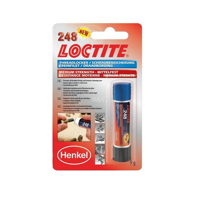 Medelstark normal trådbroms i blisterförpackning Loctite 248