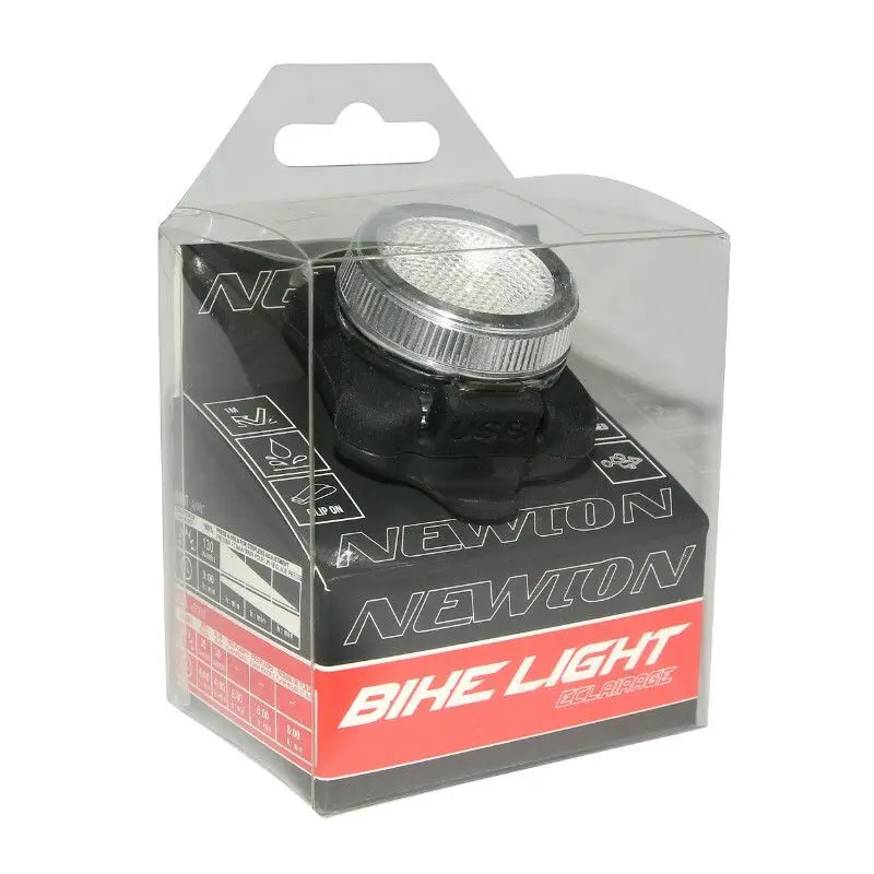 30 lumen usb-baklykta på sadelstolpe (rött och blått ljus, fast monterad, sos- och indikatorfunktioner) - ej godkänd Newton Light22At Cob