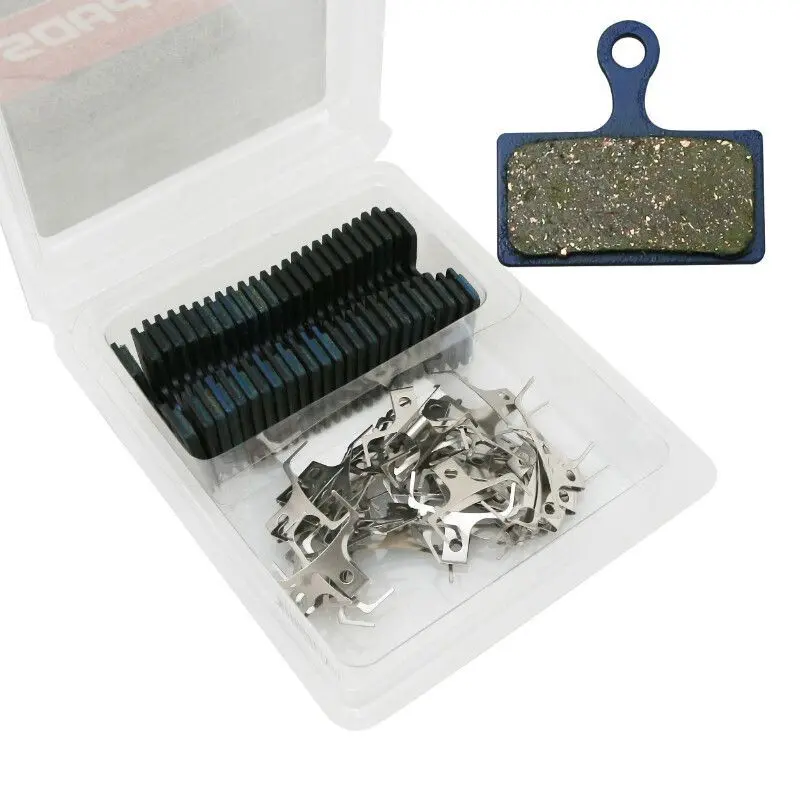 Låda med 25 bromsbelägg för mountainbike Newton Box (25Pr) Shimano Xt M8000-M785 - Xtr M9000-M985 Slx M666-M675 ( (Organic)