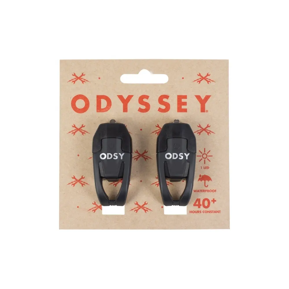Sats med 2 lampor fram och bak Odyssey Bike Lights