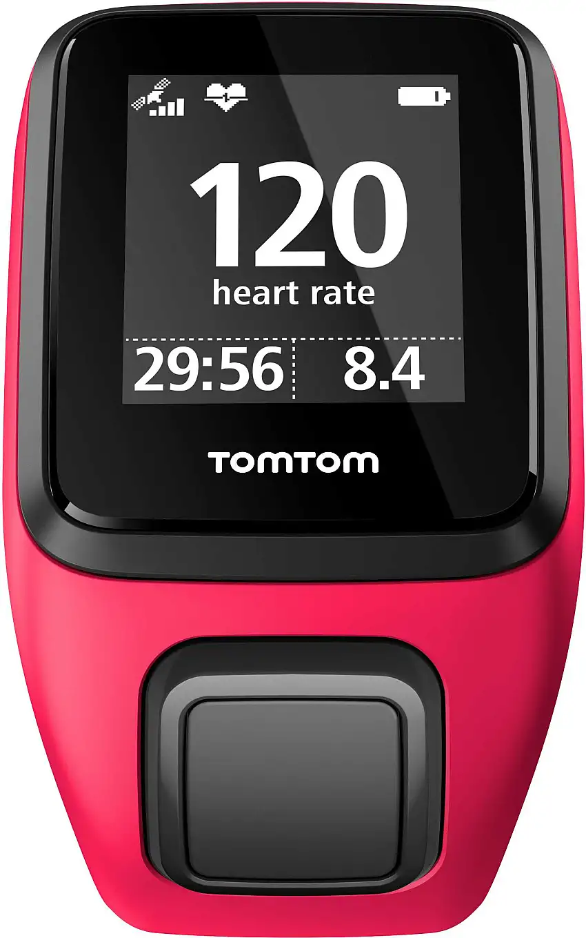 Träningsklocka Tomtom Runner 3 Cardio small rosa/orange